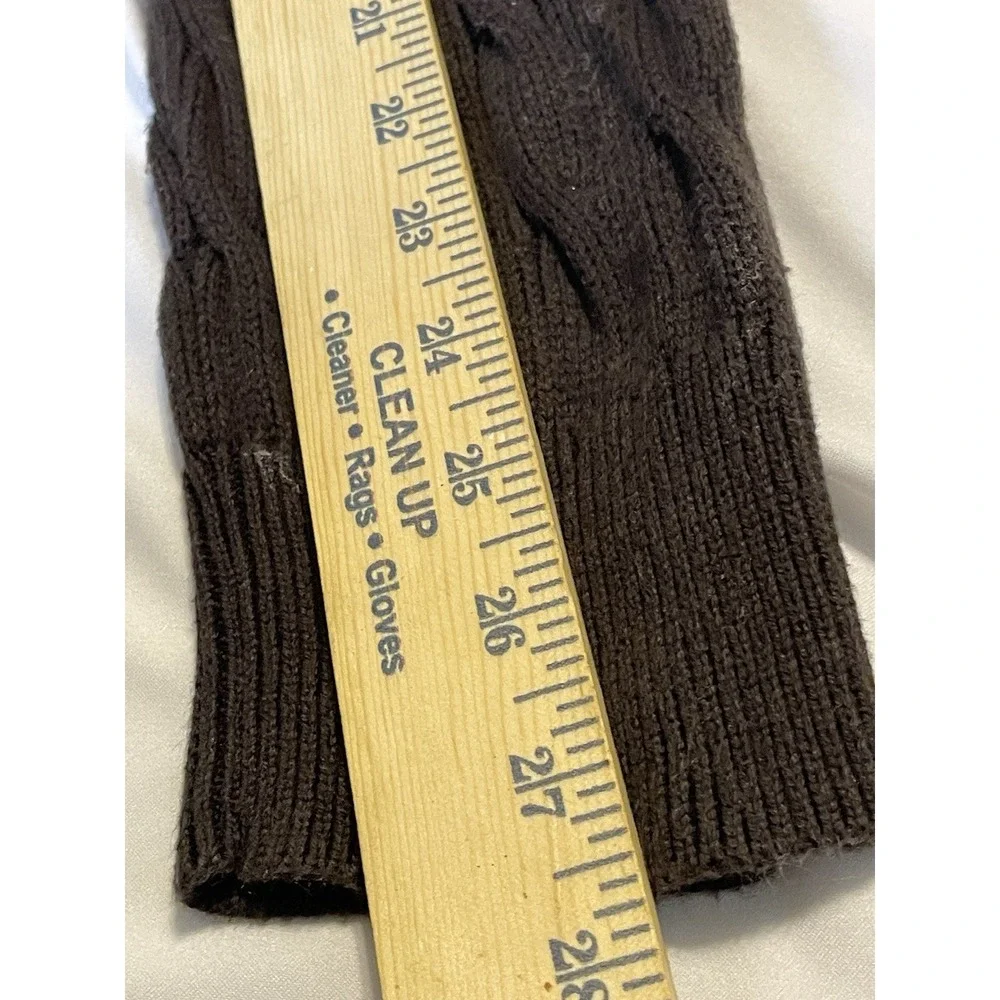 Banana Republic Sweater Mens Large Brown 1/4 Zip Pullover Long Sleeve Cable Knit